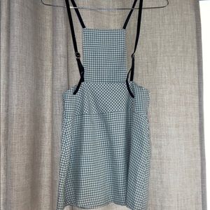 Vintage plaid overall skirt